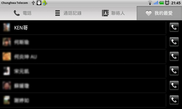 電話-我的最愛 電話-我的最愛