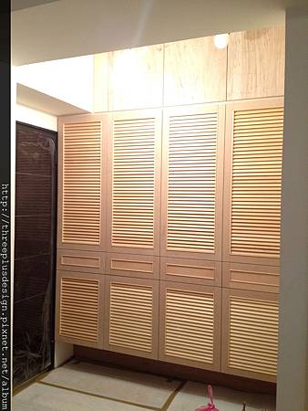 木作-玄關造型高櫃完成 木作-玄關造型高櫃完成