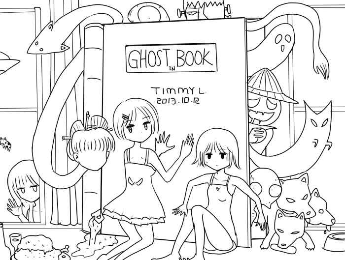 Ghost in book_Line