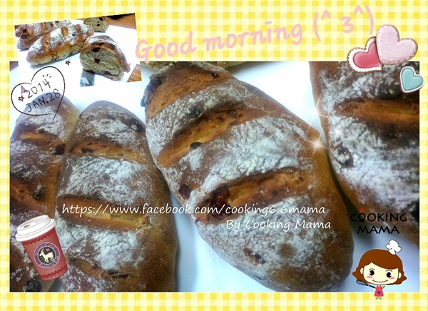 Cranberry rustic bread