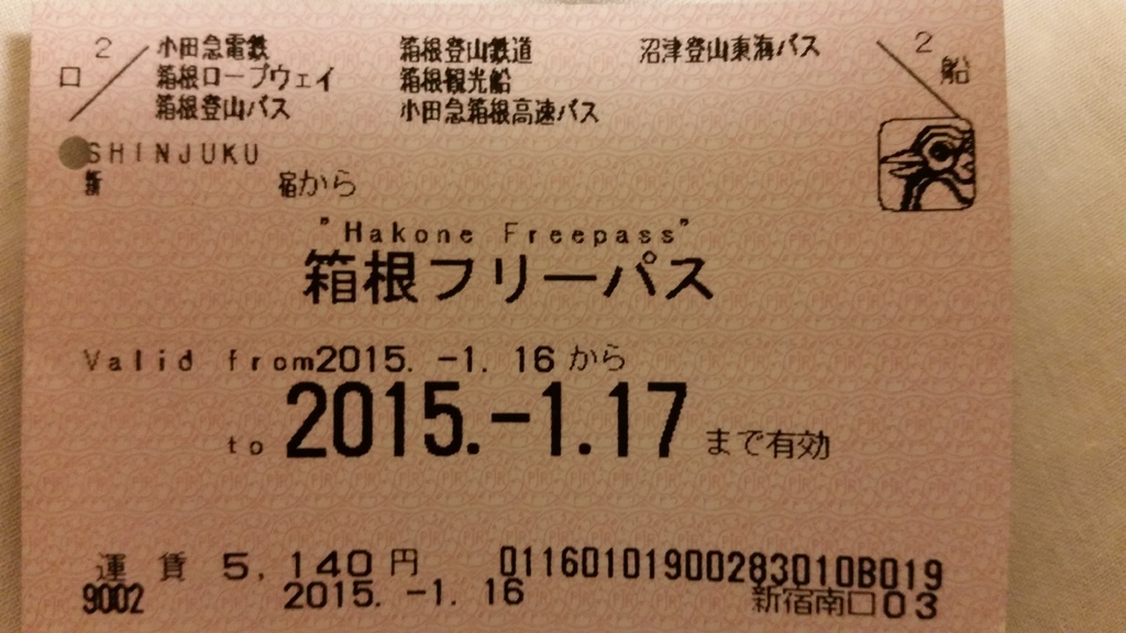 箱根車票