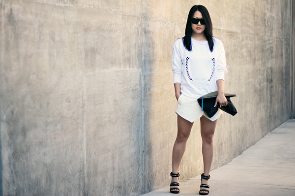 baroque sweatshirt zara white skort alexander wang kyla sandals by versastyle 1