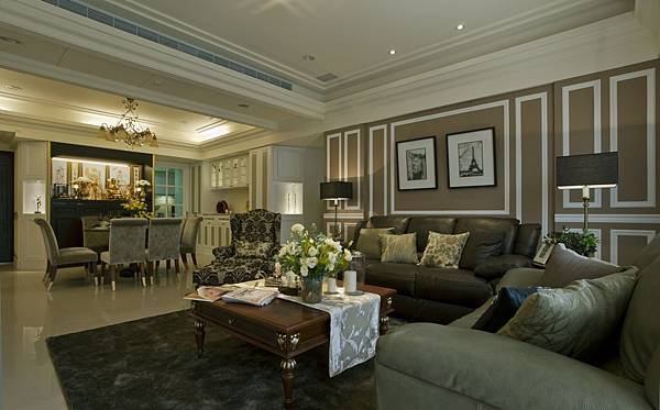 將神明廳融入美式空間