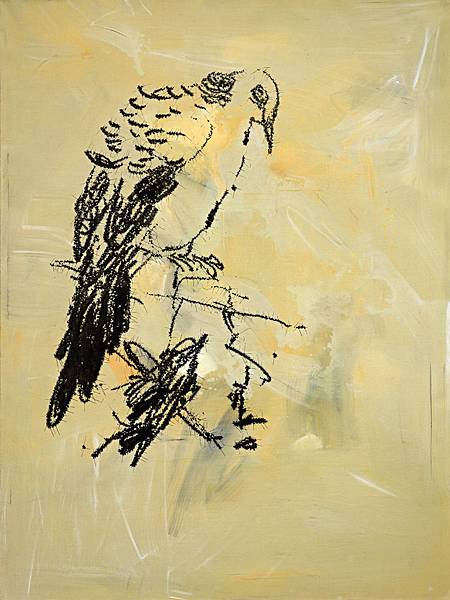 葉永青_Ye_Yongqing_畫鳥_  Painting_Birds_200X150_cm_2014_布面丙烯_Acrylic_on_Canvas