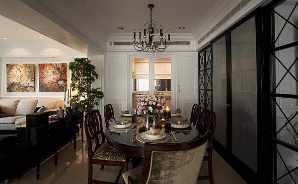 麗景-餐廳 綠餐椅 