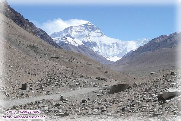 前住珠峰-又見珠峰,路邊野憩撿石頭_02