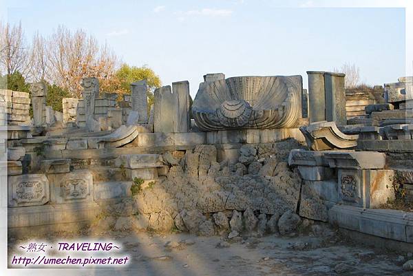 圓明園-海晏堂的水池,石階,2層倒塌西洋樓 圓明園-海晏堂的水池,石階,2層倒塌西洋樓