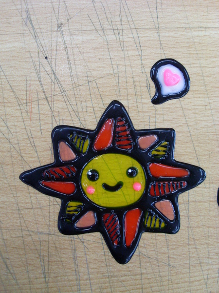 彩繪玻璃貼-小太陽