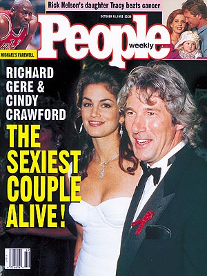 1993Richard Gere and Cindy Crawford