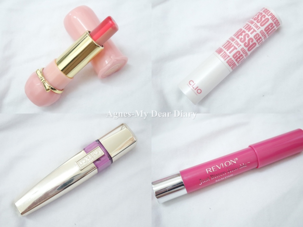 【彩妝】四款「開架」唇彩評比:REVLON、CLIO、Miss Hana、L'OREAL