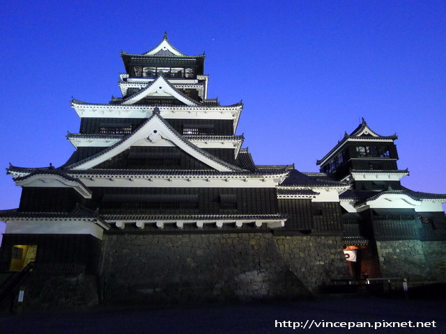 天守閣 傍晚