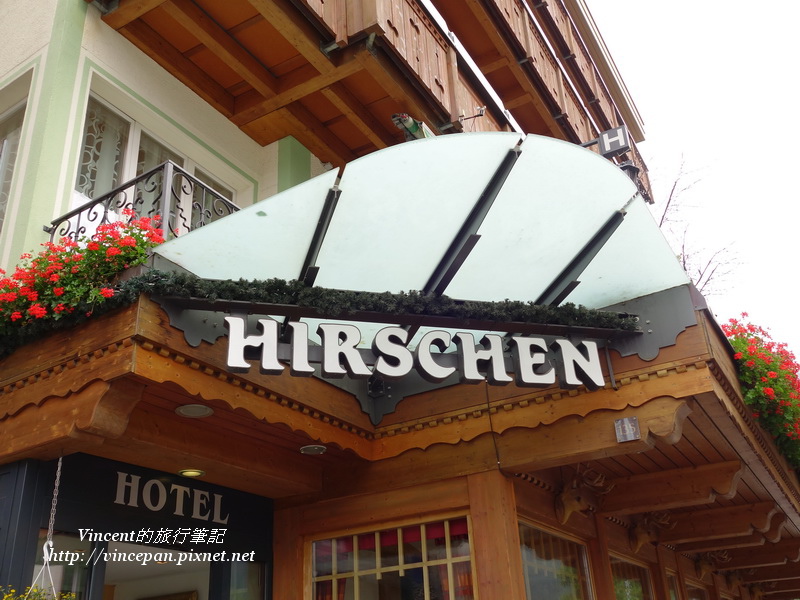Hotel Hirschen 招牌