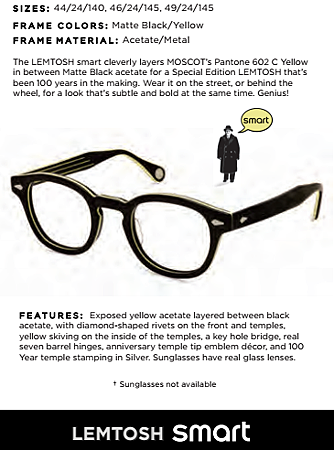Moscot x Smart @必久戴眼鏡 Moscot x Smart @必久戴眼鏡