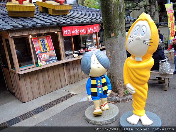 旅遊 日本 鬼太郎茶屋 深大寺有眾多櫻花樹吹雪 Ruru吃喝玩樂記 痞客邦