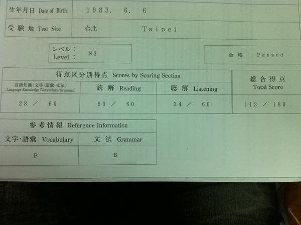 日檢N3