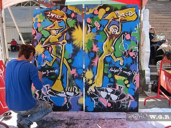 《王國仁-(阿殘) 藝術館》百萬人廢核行腳 x 藝術彩繪 『反核門神』