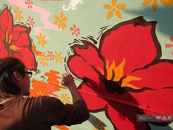 《王國仁-(阿殘) 藝術館》跟著大仁哥的藝術之旅-【嘉義縣文化局故宮南院觀光小鎮藝術彩繪】德興社區新風貌(四)完工