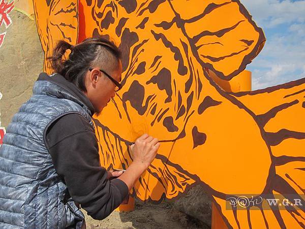 【雲林-龍膽石斑魚-鐵雕x彩繪藝術】明湖海產店-大仁哥的藝術之旅