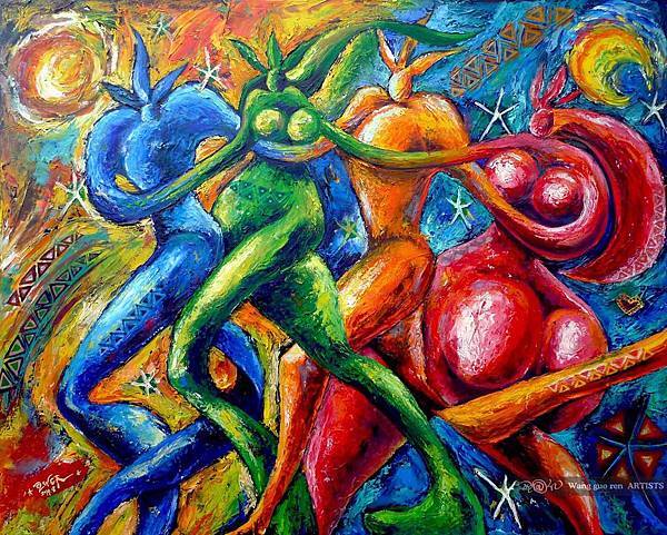 2014.10.19《王國仁-(阿殘) 藝術館》油畫創作『融』30F  Museum of Art, oil paintings  Fusion 30F.01