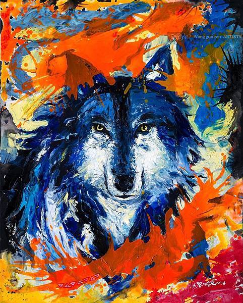 王國仁W.G.R【野性呼喚-狼】2014 油彩 30F