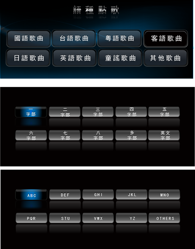 語種點歌 圖型介面