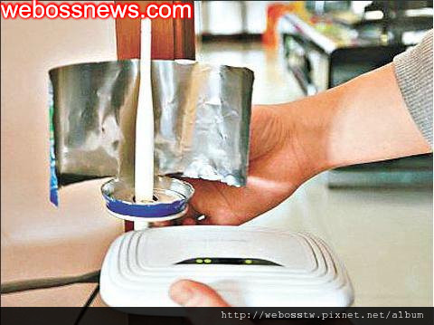 汽水罐變WiFi訊號放大器
