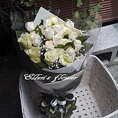 [AC013] 心的承諾__11朵白玫瑰花束$1399.jpg