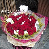[AC039] 秋紅花園_33朵紅玫瑰花束$2490.jpg