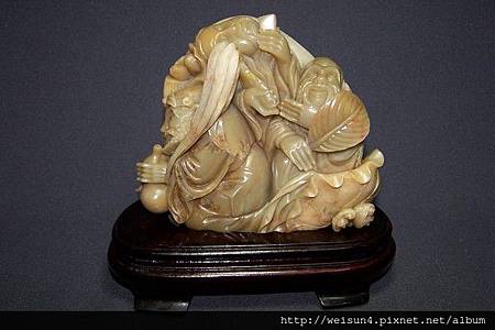 壽山石_善伯_三仙醉酒 壽山石_善伯_三仙醉酒