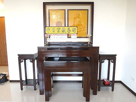 N18401.日式神桌 雞翅木佛桌 半浮雕佛像聯神聯 黑紫檀元寶花檯.JPG N18401.日式神桌 雞翅木佛桌 半浮雕佛像聯神聯 黑紫檀元寶花檯.JPG