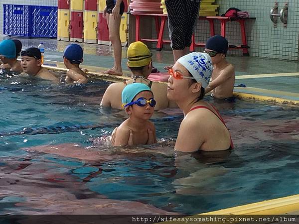 夏天 就是要帶兒子去運動"游泳"