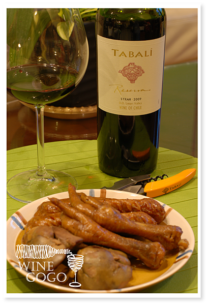 老天祿鴨翅VS塔巴利精選喜若酒2009