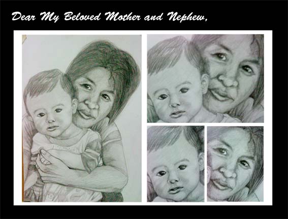 dear mu beloved mother and nephew
