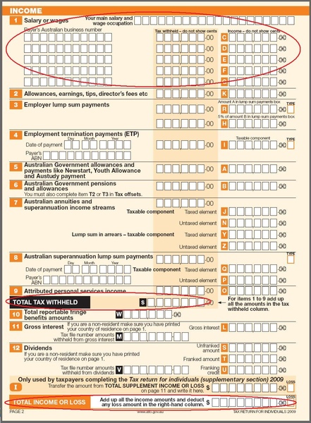 Tax Return for Individuals 2