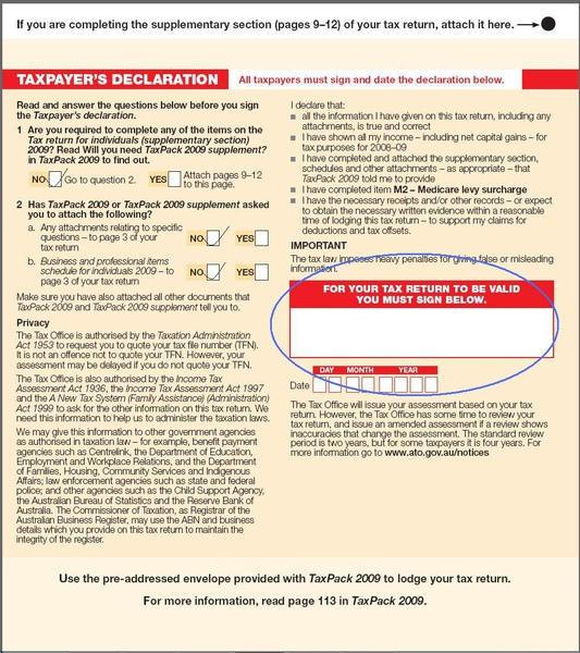 Tax Return for Individuals 8