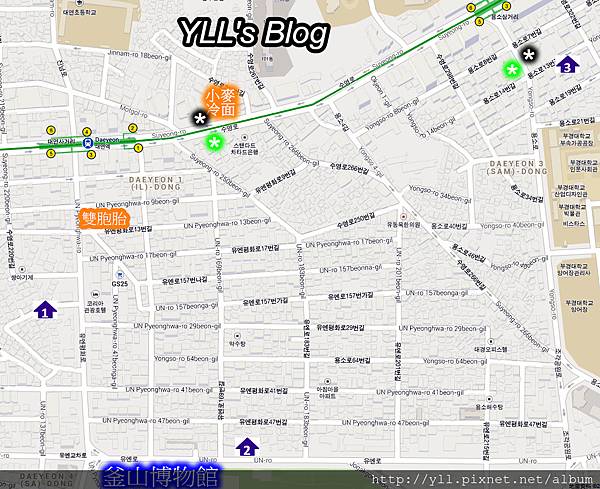 釜山大淵地圖 釜山大淵地圖