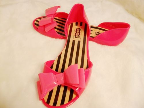 海星蝴蝶平底魚嘴果凍鞋-2 海星蝴蝶平底魚嘴果凍鞋-2