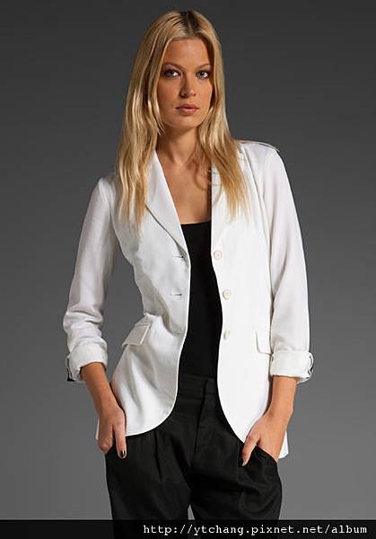 white blazer