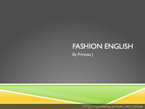 fashion english