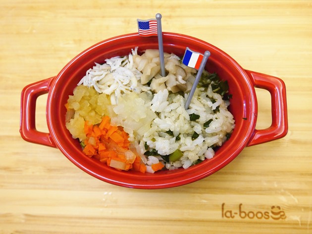 1Y2M。副食品食譜 (五色鮮蔬海陸拌飯) 1Y2M。副食品食譜 (五色鮮蔬海陸拌飯)