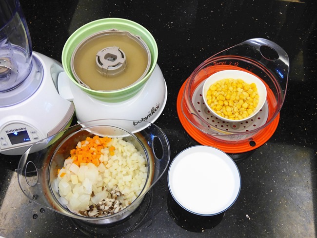 babymoov調理機 寶寶版玉米濃湯　食譜　副食品