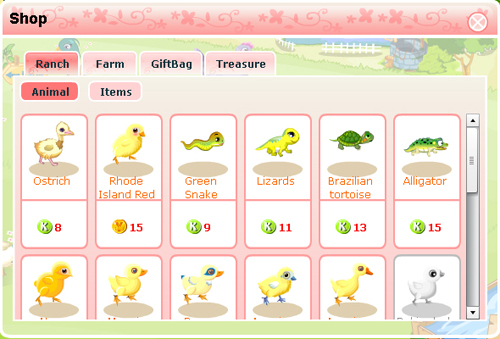 2009083101　Facebook上的Sunshine Ranch（購物）