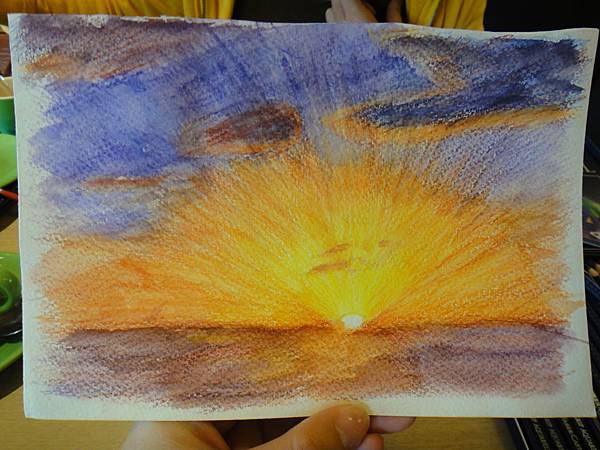 》學生色鉛刷水作業