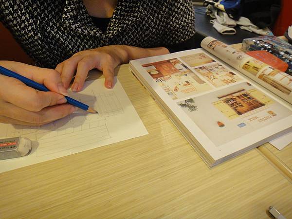 》學生淡彩雜貨景物練習(1)