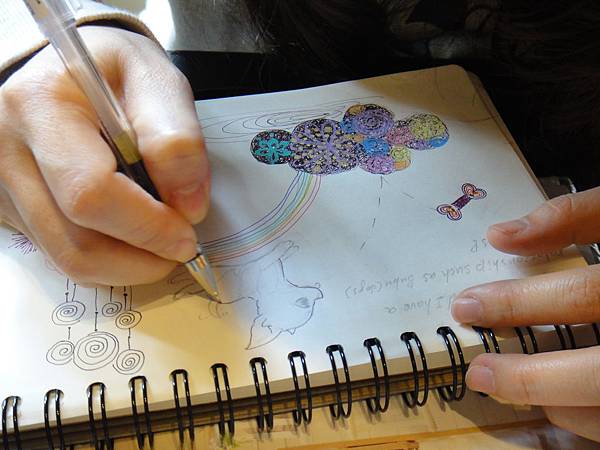 》學生筆記本扉頁圖案設計(鋼珠筆)-1