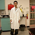 sam w/ lab coat