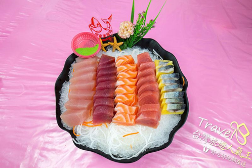 後壁湖生魚片百元拼盤，5種口味大滿足