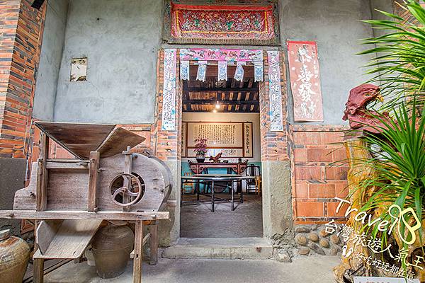 客家菜,桃園美食,老頭擺餐廳,餐廳入口,古宅風情