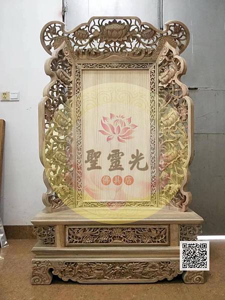 聖靈光佛具- 一貫道大神牌 總高五尺八 含框總高六尺三