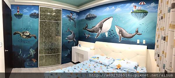 里莫彩繪事務所-牆壁彩繪 牆壁彩繪 海底世界